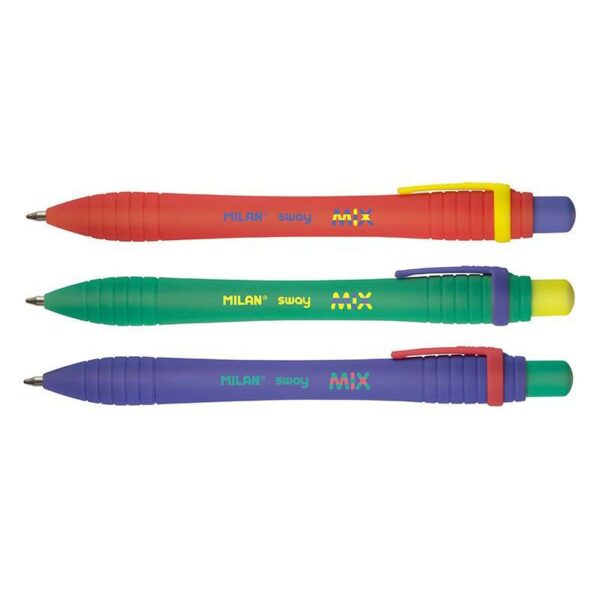 Milan Sway Ball Pen 1mm Pack Of 3 Pcs – Blue Ink