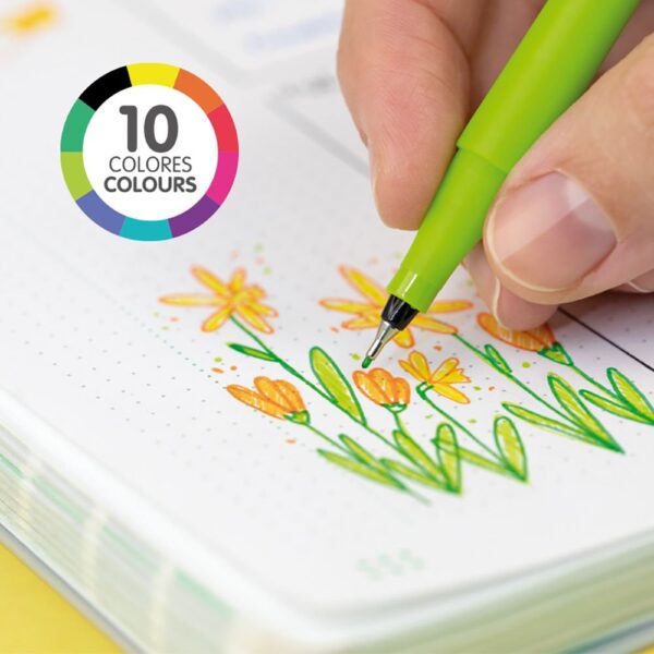 Milan Sway Fineliner 0.4mm Set Of 10 Pcs