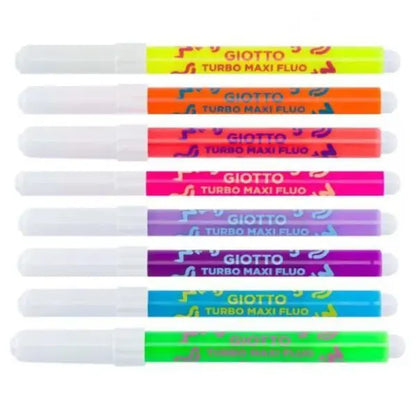 Giotto Turbo Maxi Fluo Markers Set Of 8