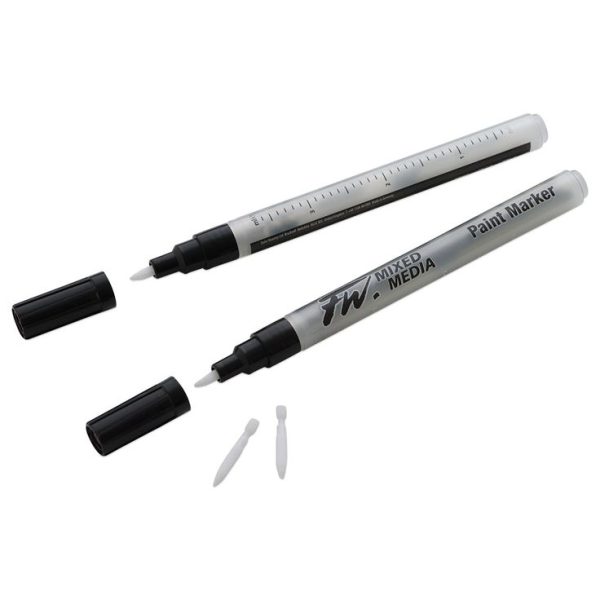 Daler Rowney Fw Mixed Media Refillable Paint Markers 1mm Pack Of 2