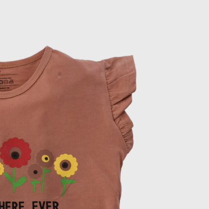 Bloom floral Top (Tea pink)