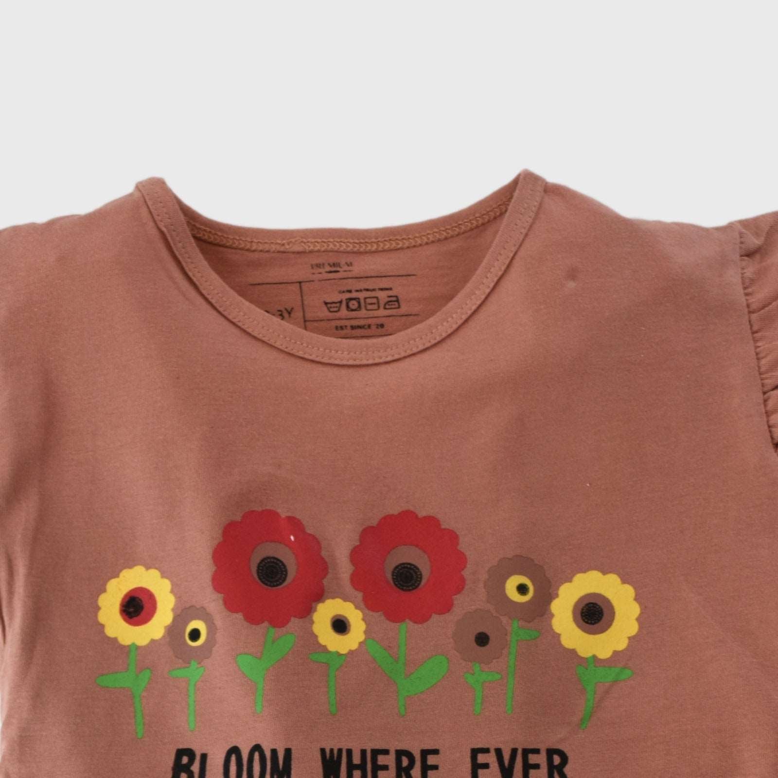 Bloom floral Top (Tea pink)