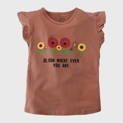 Bloom floral Top (Tea pink)