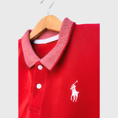 Kids Classic Polo (Red)