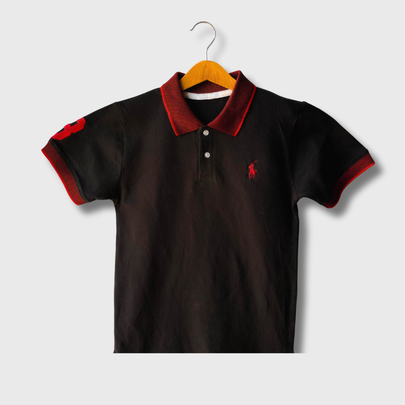 Kids Classic Polo (Black)