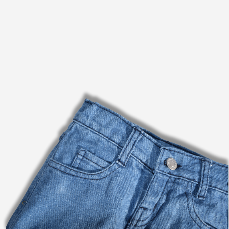 Light Blue - Blossom Hem Denim