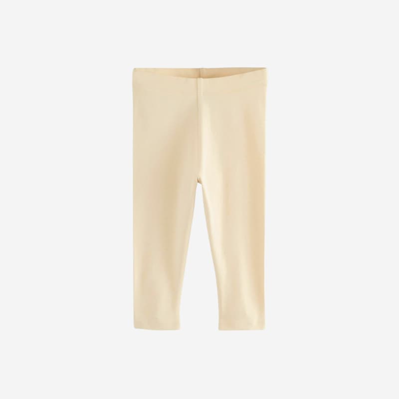 Cream White Kids Summer Leggings