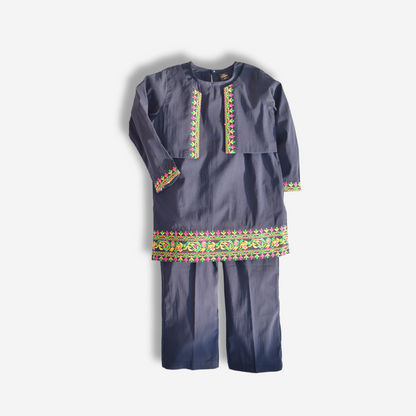 Gulnaar (Navy & Multi Embroidery) 🌸