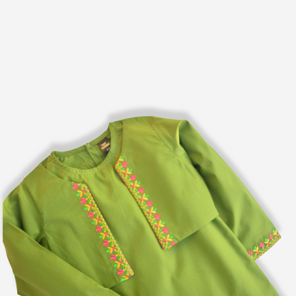 Gul-e-Bahar (Parrot Green & Multi Embroidery) 🌿