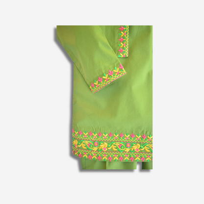 Gul-e-Bahar (Parrot Green & Multi Embroidery) 🌿