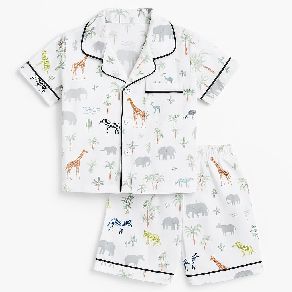 Madagascar Night Set (shorts)🌿🦓