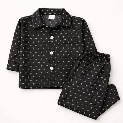 Midnight Mini Classic Cotton Night Suit