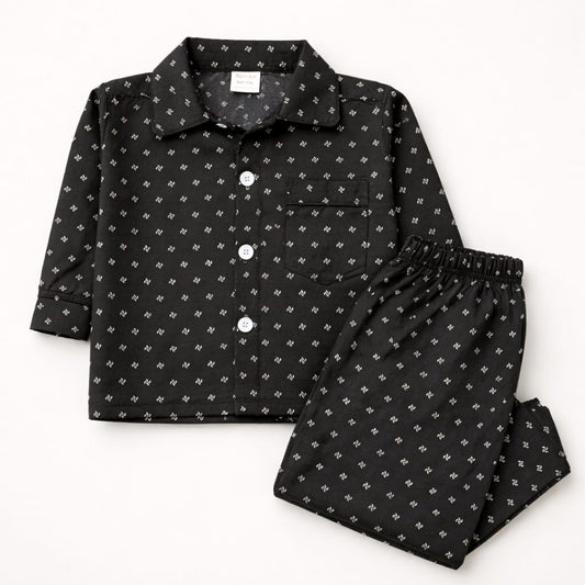 Midnight Mini Classic Cotton Night Suit