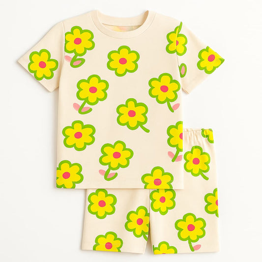 Flower Power shirt & shorts set