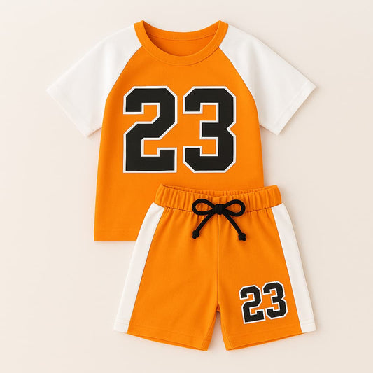 Team 23 Orange Raglan Set