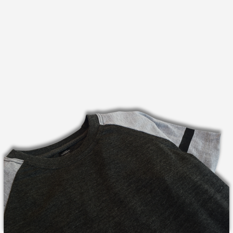 Charcoal Gray Raglan T-Shirt for Kids