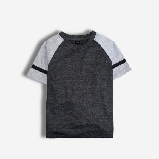 Charcoal Gray Raglan T-Shirt for Kids
