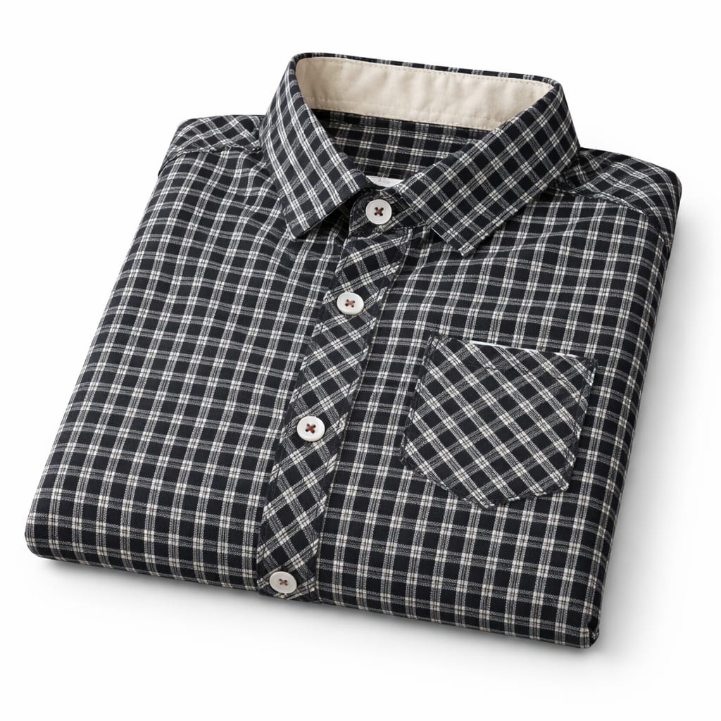 Classic Black Check casual Shirt