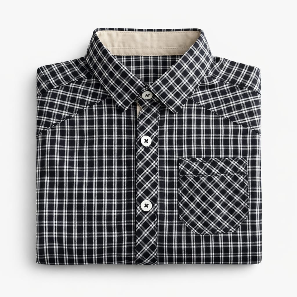 Classic Black Check casual Shirt