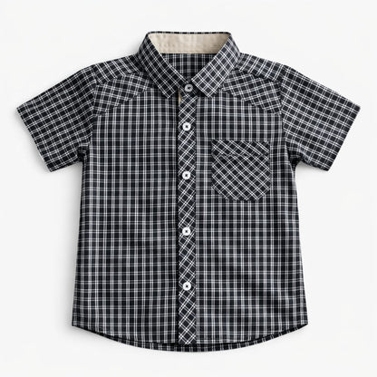 Classic Black Check casual Shirt