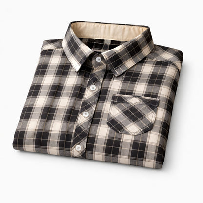 Midnight Check Casual Shirt for Kids
