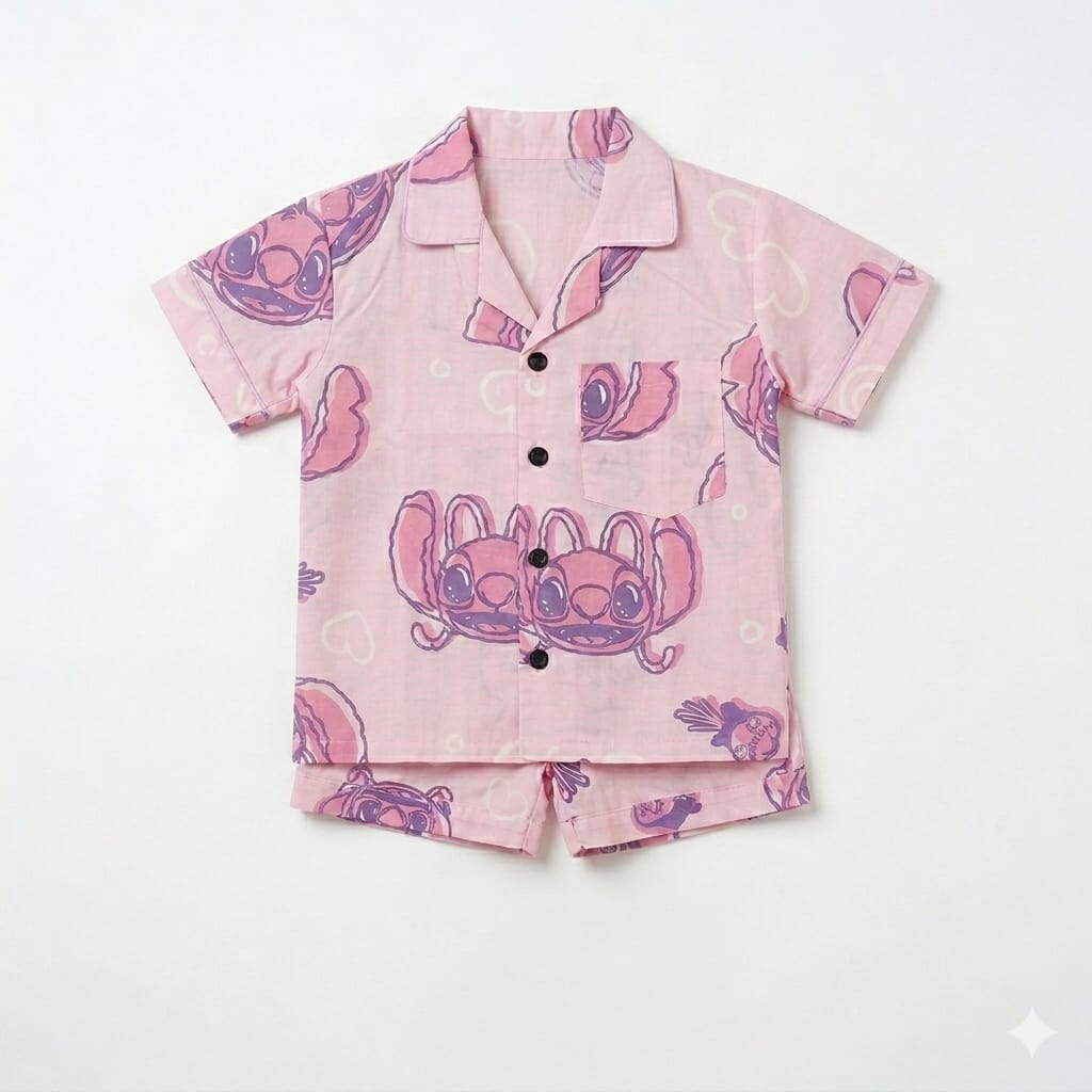 Sweet Stitch Dreams Night Suit