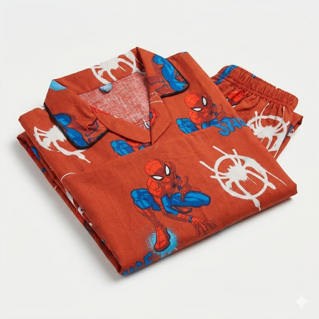 Spidey man Kids Cotton Night Suit Set