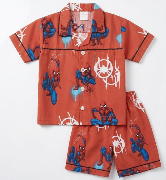 Spidey man Kids Cotton Night Suit Set