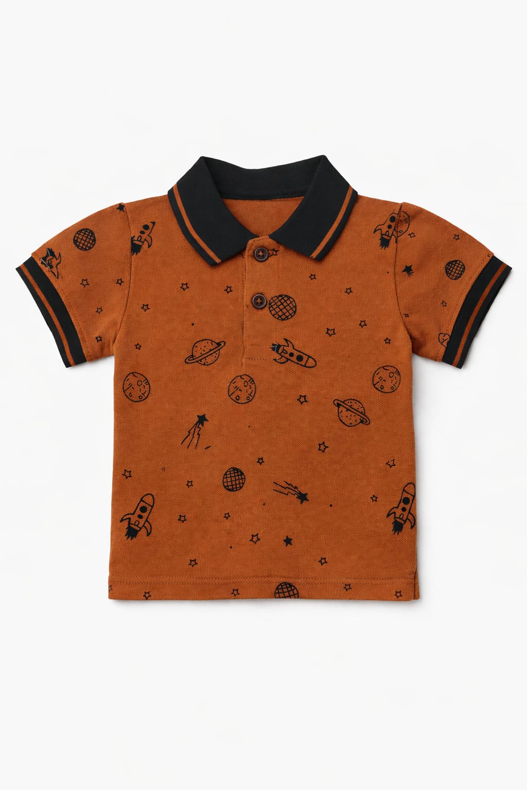 Cosmic Rust Pique Polo Shirt
