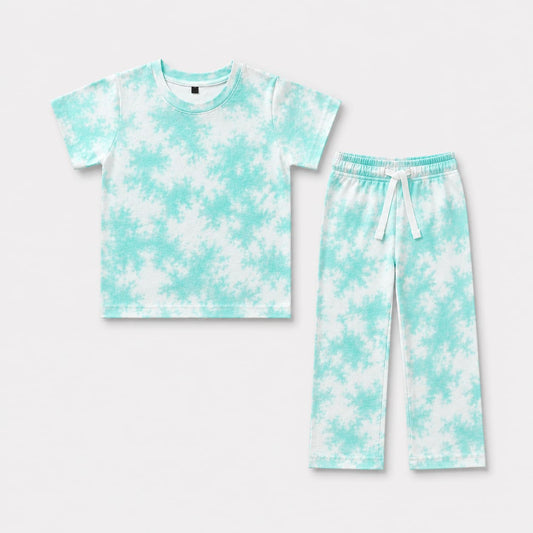 Mint Cloud Tie n dye Co-ord Set