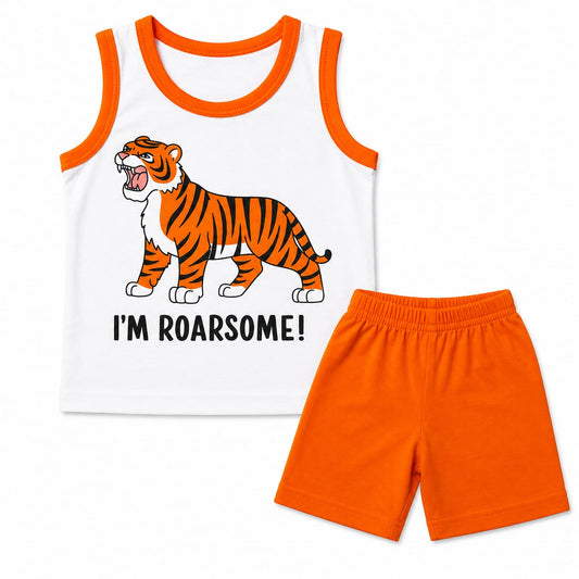 Roarsome Tiger Boys Summer Co-ord Set