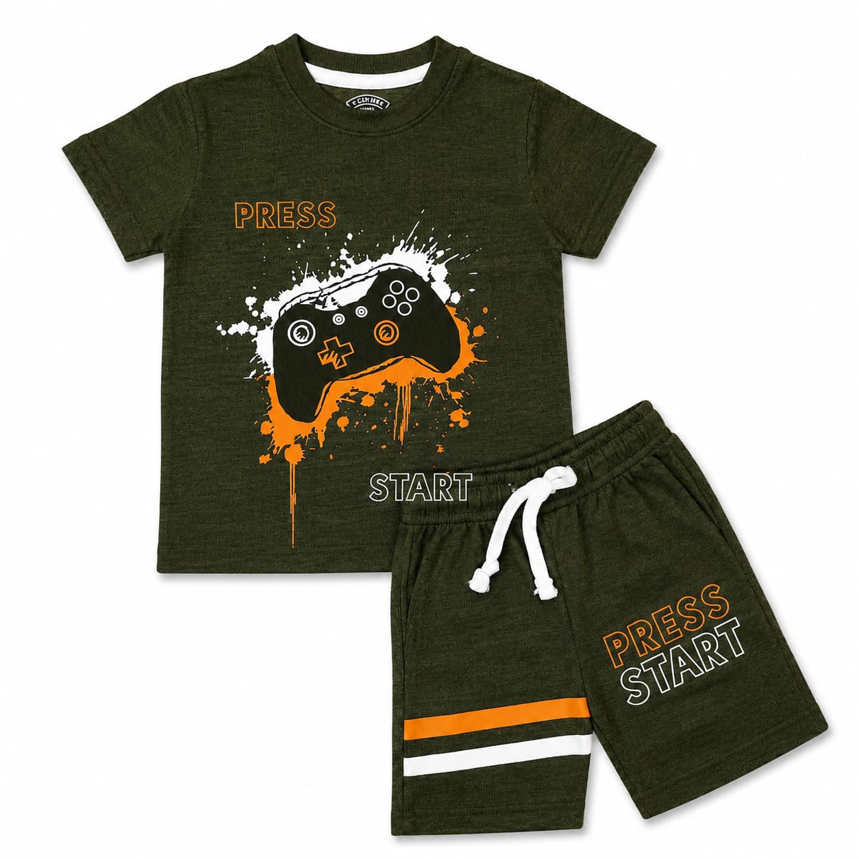 Press Start Boys Stretch Micro Rib Co-ord Set