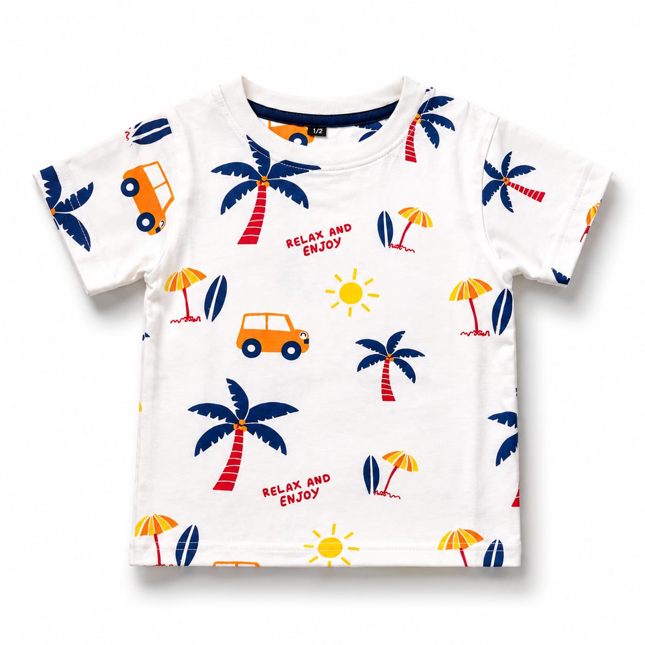 TinyTrendz Beach Adventure Kids Summer Co-ord Set