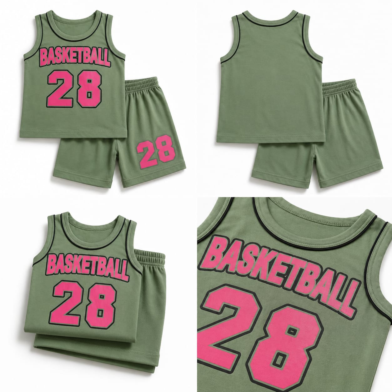 Basketball 28 Kids Shirt & Shorts Set