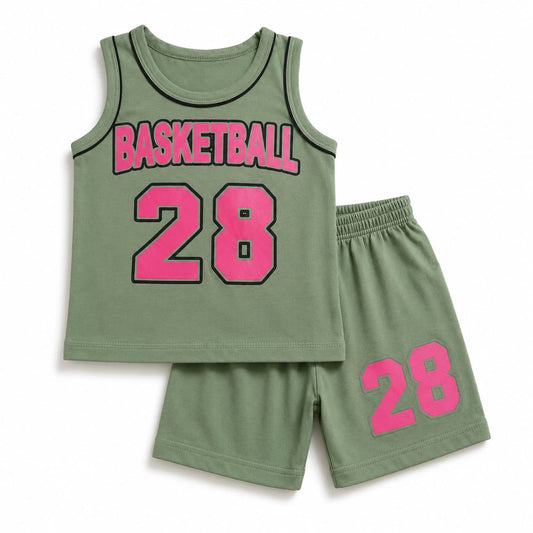 Basketball 28 Kids Shirt & Shorts Set