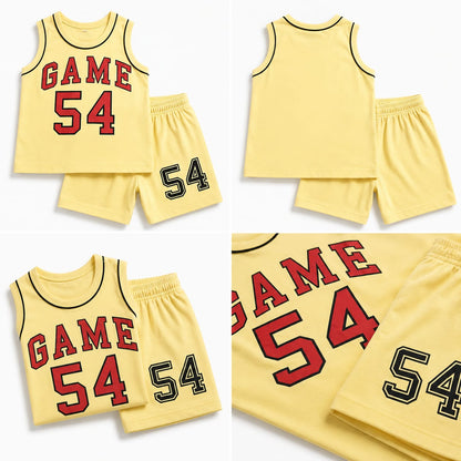Butter Yellow Game 54 Kids Shirt & Shorts Set