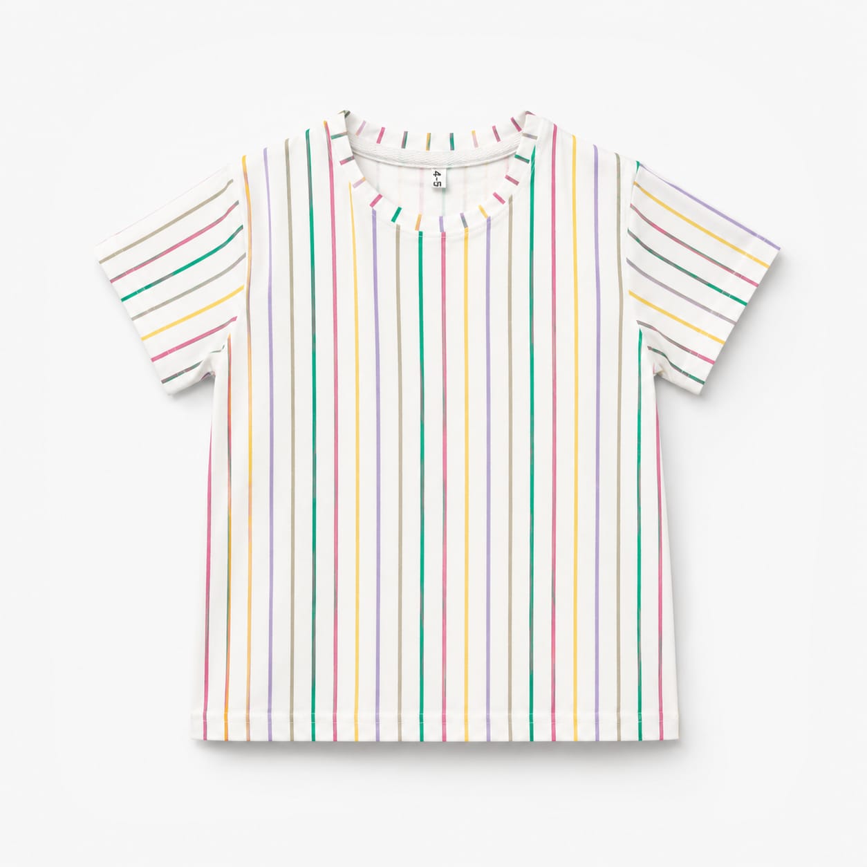Pastel Rainbow Stripes Kids Cotton Co-Ord Set