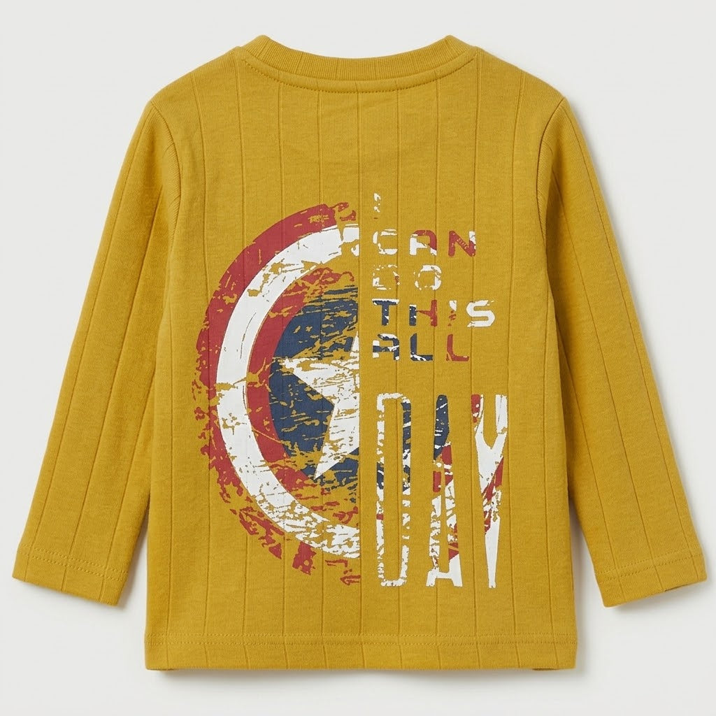 Boys Avengers Mustard Co-ord Set (2-Piece)