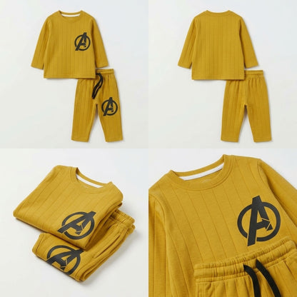 Boys Avengers Mustard Co-ord Set (2-Piece)