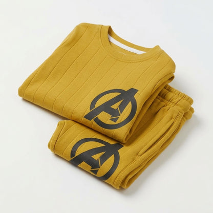 Boys Avengers Mustard Co-ord Set (2-Piece)