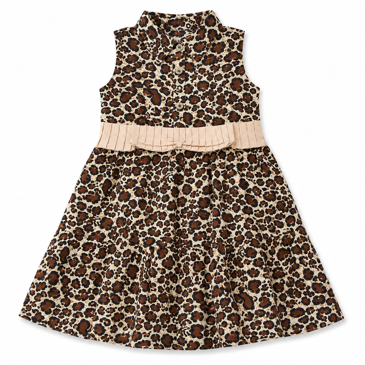 Wild Luxe Girls Leopard Print Party Dress