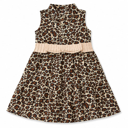 Wild Luxe Girls Leopard Print Party Dress