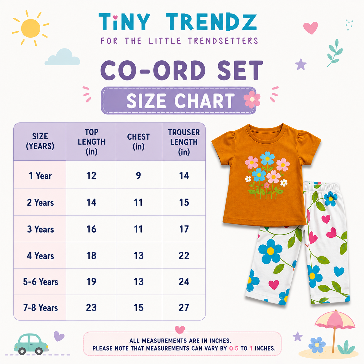 Bloom Garden Girls Floral Co-ord Set