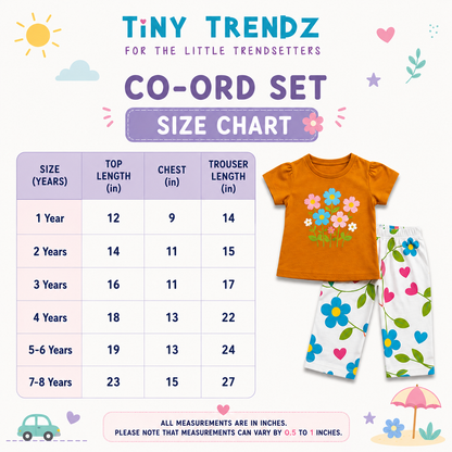 Bloom Garden Girls Floral Co-ord Set
