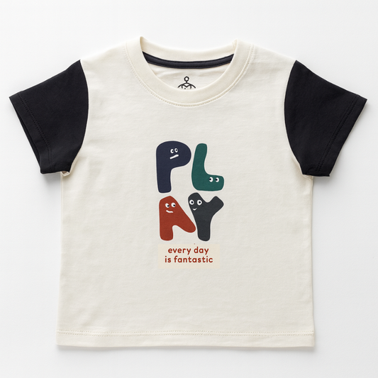 Kids Off-White Navy Play Doodle Tee