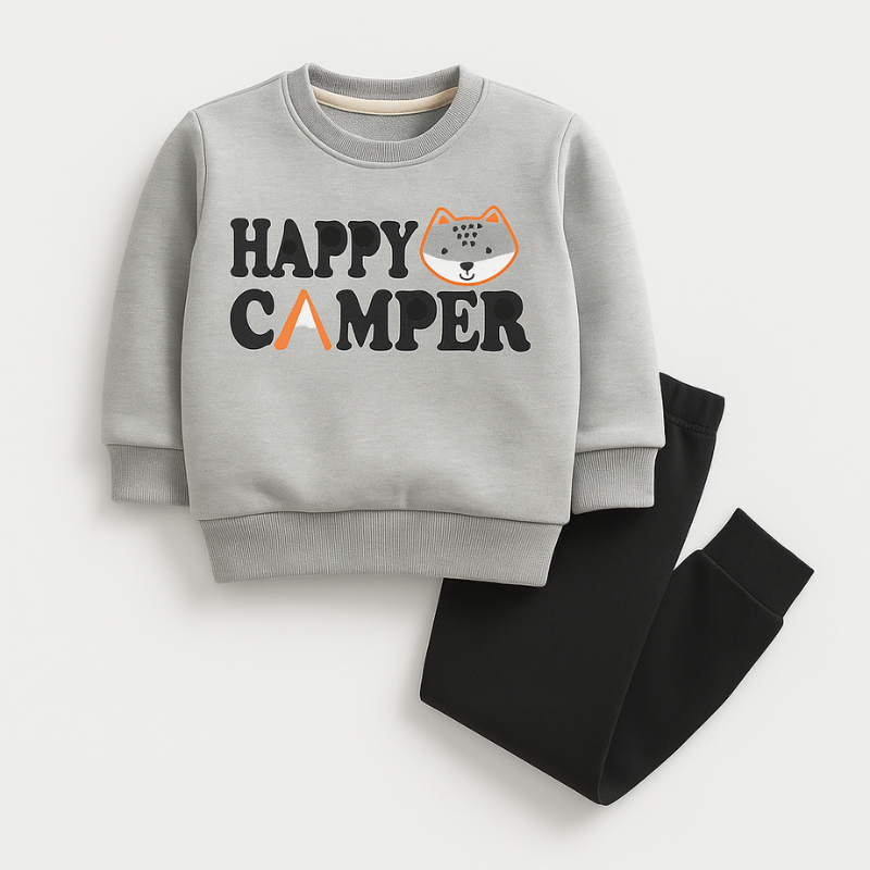 Happy Camper Kids' Fleece Tracksuit/ 2 piece Pajama set