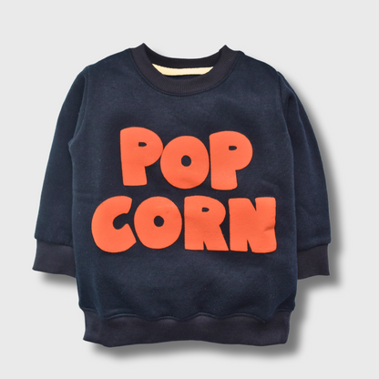 Popcorn Navy Fleece Tracksuit / 2 piece Pajama set