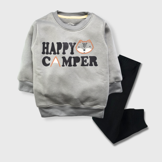 Happy Camper Kids' Fleece Tracksuit/ 2 piece Pajama set