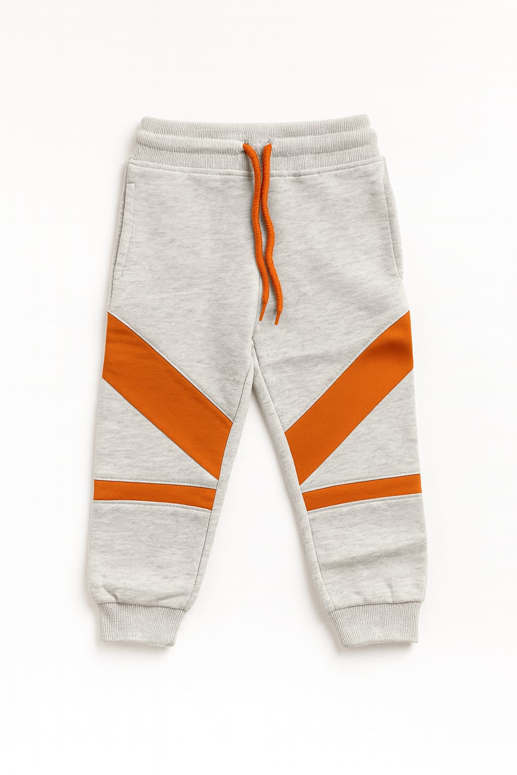 Orange & Grey hoodie Set