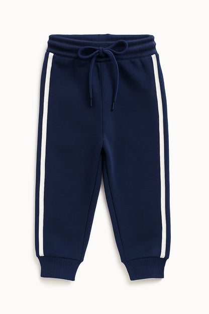 TinyTrendz Navy Stripe Fleece Joggers